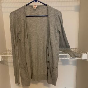Gray cardigan